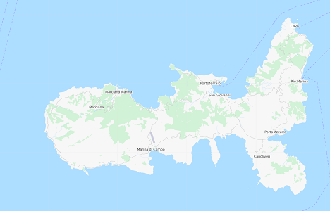 Karte von Elba