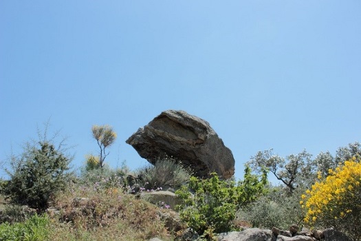 Abbildung 24: massiver Felsbrocken, herabgefallen von Castello.